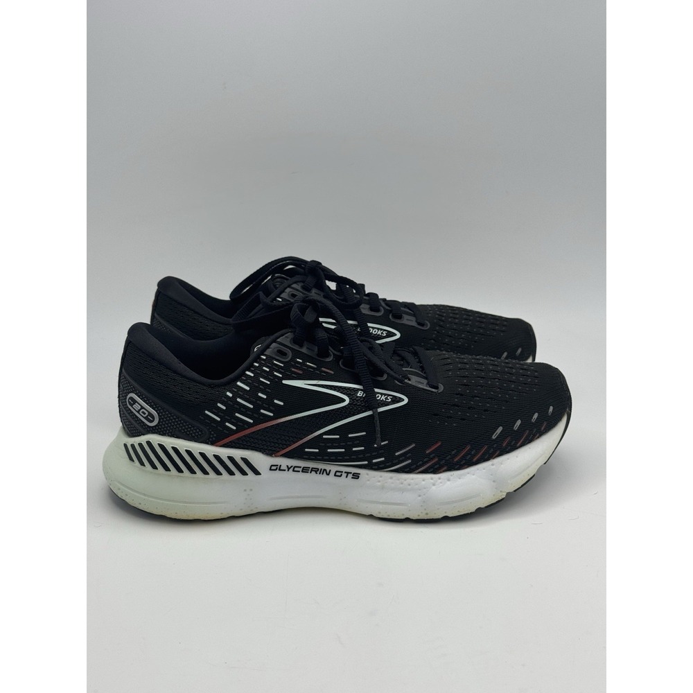 Brooks Glycerin GTS 20 Women'sSize7 Black Running Shoes Cushion Support Athletic